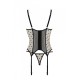 Корсет Passion MARINA CORSET, L/XL, beige, с открытыми чашками