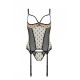 Корсет Passion MARINA CORSET, XXL/XXXL, beige, с открытыми чашками