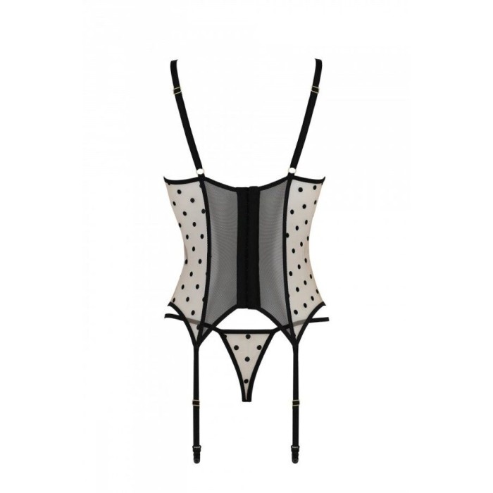 Корсет Passion MARINA CORSET, XXL/XXXL, beige, с открытыми чашками