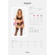 Комплект Obsessive Chemeris 3-pcs set XS/S, стринги, пояс для чулок, бюстгальтер