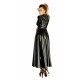 Платье-плащ с мокрым эффектом Noir Handmade F128C Powerwetlook gown coat, S