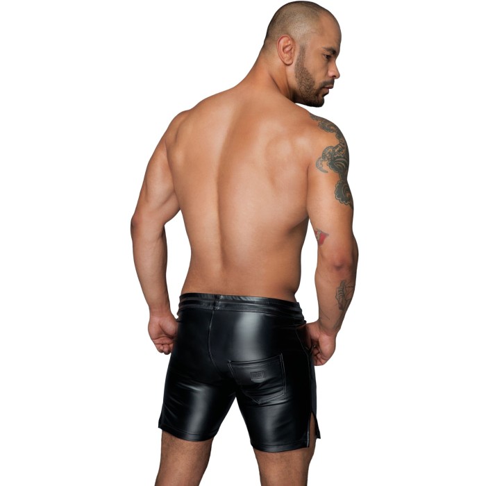 Чоловічі шорти з мокрим ефектом Noir Handmade H061 Powerwetlook shorts, L