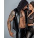 Мужская безрукавка с капюшоном Noir Handmade H062 Hooded Shirt, XXL, мокрый эффект