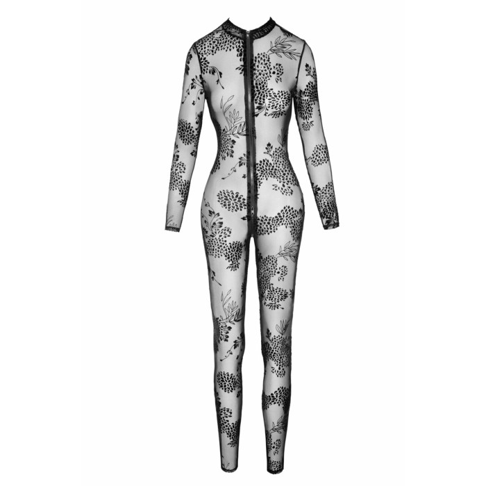 Сітчастий бодістокінг Noir Handmade F237 Long tulle overall, S