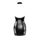 Платье Noir Handmade F238 Short tulle dress with powerwetlook inserts, XXL