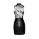 Платье Noir Handmade F241 Short dress with powerwetlook skirt and tulle top, XL