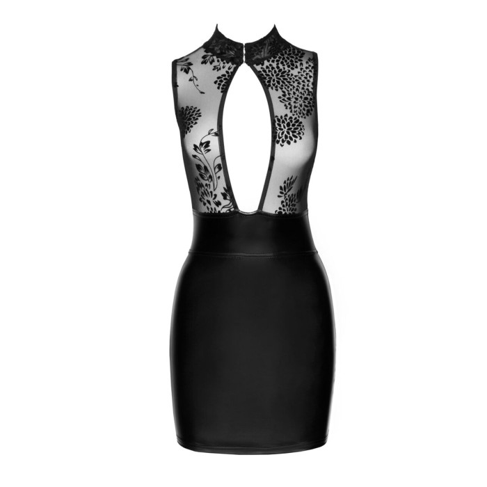Сукня Noir Handmade F241 Short dress with powerwetlook skirt and tulle top, XXL