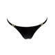 Трусики с мокрым эффектом Noir Handmade P008 Powerwetlook panty with gold clasp, 3XL, на застежках