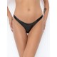 Трусики Noir Handmade P010 Powerwetlook thong, S, під латекс, високі вирізи, відкриті сідниці