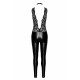 Комбинезон Noir Handmade F298 Libido, XL, под латекс, кружевной верх, чокер, съемные бусы, доступ