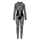Комбинезон Noir Handmade F299 Enigma, 3XL, кружево, длинный рукав, имитация корсета, доступ