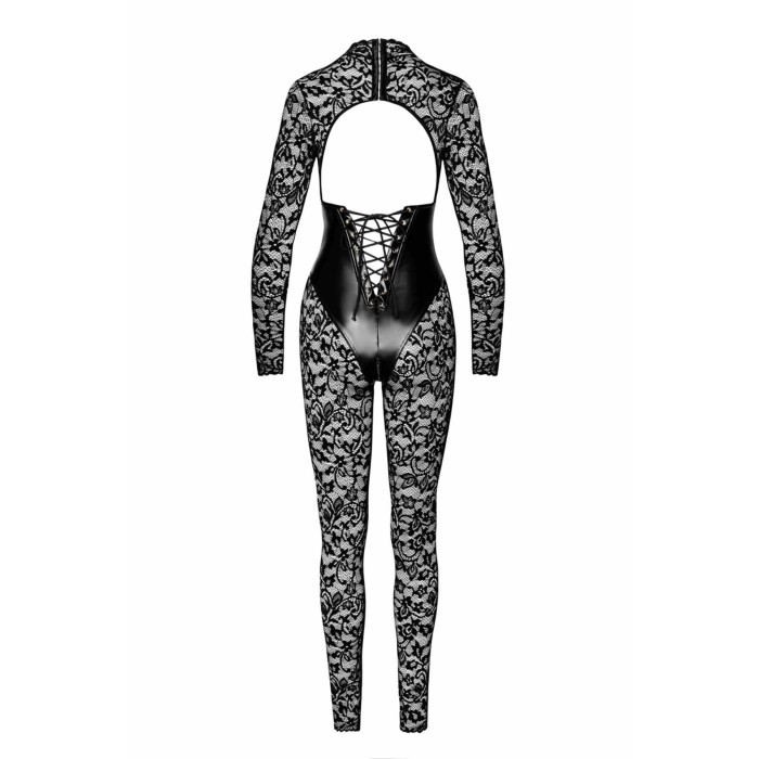 Комбинезон Noir Handmade F299 Enigma, 3XL, кружево, длинный рукав, имитация корсета, доступ