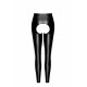 Легінси Noir Handmade F304 Taboo, S, black, під латекс, відкриті сідниці та промежина
