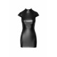 Платье Noir Handmade F309 Fantasy, M, black, мини, под латекс, короткий рукав, шнуровка сзади