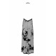Платье Noir Handmade F312 Divinity, XL, black, прозрачное, в пол, открытая спина, разрез сбоку