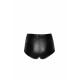Шортики Noir Handmade F318 Wild, M, black, под латекс, крокодиловый принт, с доступом
