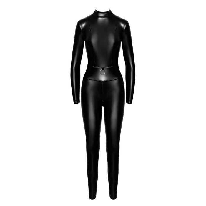 Комбінезон Noir Handmade F319 Caged, XXL, під латекс, довгий рукав, з доступом, кільце на поясі