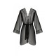 Пеньюар Passion AMBERLY PEIGNOIR black, S/M, пояс в комплекте