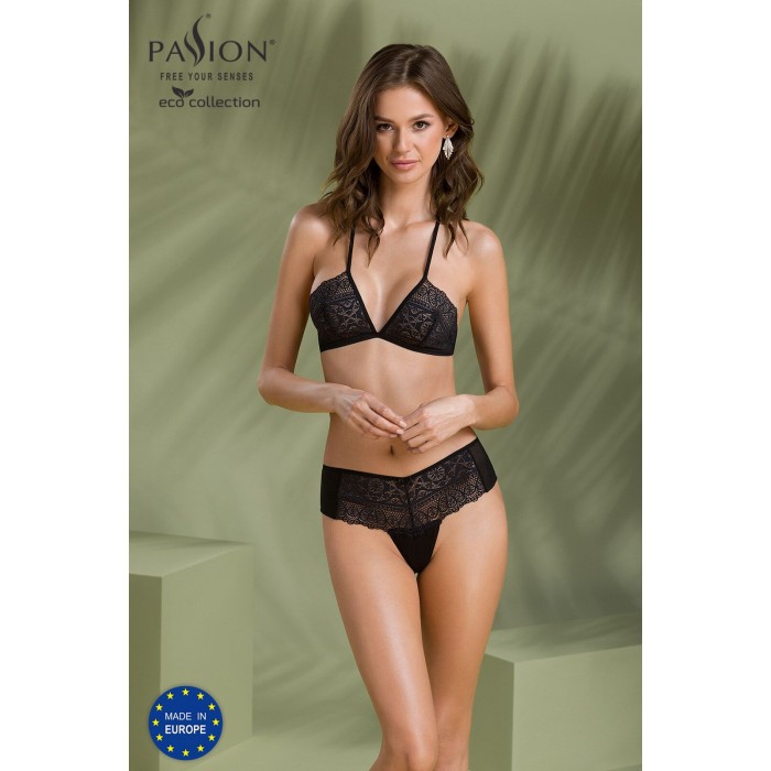 Комплект Passion KERRIA BIKINI black, S/M, бралетт и трусики-бикини
