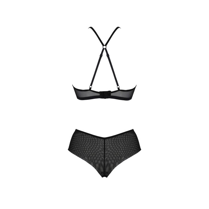 Комплект Passion KERRIA BIKINI black, XXL/XXXL, бралет і трусики-бікіні
