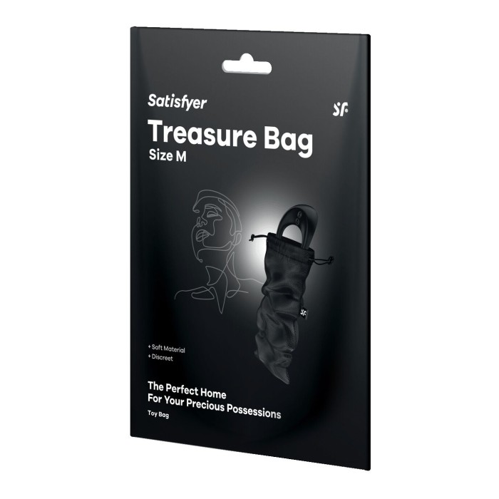 Мешочек для хранения игрушек Satisfyer Treasure Bag M Black