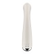 Вибратор с ротацией Satisfyer Spinning G-Spot 1 Beige, плоская площадка для стимуляции точки G