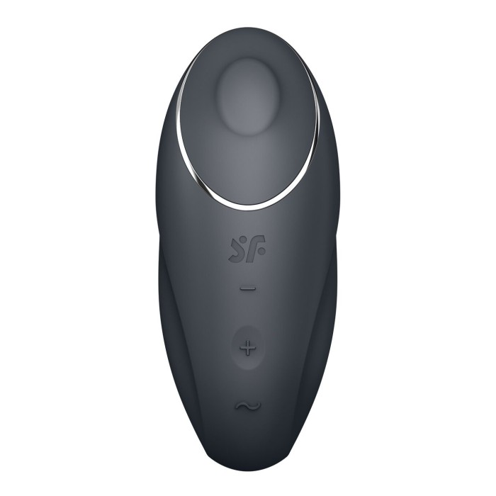 Вібростимулятор-пульсатор Satisfyer Tap & Climax 1 Grey, ефект постукування пальцем, 2 мотори