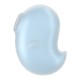 Вакуумный клиторальный стимулятор с вибрацией Satisfyer Cutie Ghost Blue