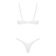 Комплект Obsessive Alissium 2-pcs set, M/L, мереживо, ліф з м’якою чашкою, трусики танга