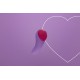 Вибратор в трусики FairyGasm HeartGem violet, на магните, пульт ДУ