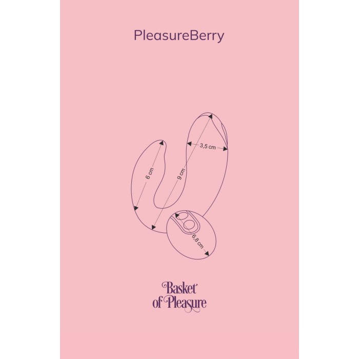 Вибратор для пар FairyGasm PleasureBerry green, зарядный кейс, пульт ДУ