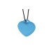 Мини-вибратор «Сердечко» FairyGasm PleasureStone blue, 9 режимов, на шнурке