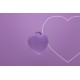 Мінівібратор «Сердечко» FairyGasm PleasureStone violet, 9 режимів, на шнурку