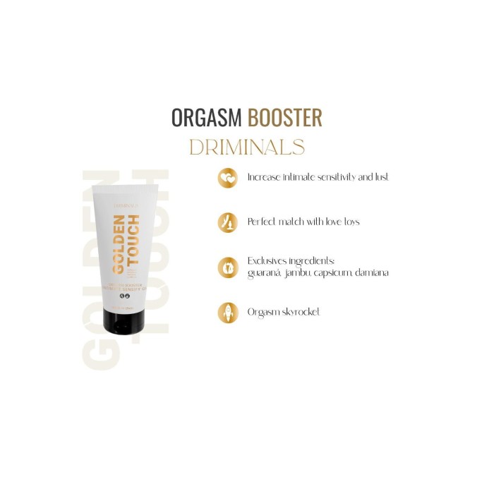 Збуджувальний гель для клітора Driminals Golden Touch Orgasm Booster, 30 мл, розігрів та поколювання