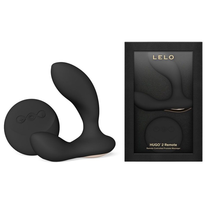 Масажер простати LELO Hugo 2 Remote Black, 2 мотори, дуже потужний, пульт ДК
