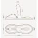 Sit-on-top смарт-вибратор Zalo – Flora Smart Vibrating Pad Obsidian Black, 9 моторов