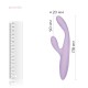 Тонкий кролик-вибратор Svakom Cici+ 2 Lilac, управление со смартфона, подогрев до 38 °C