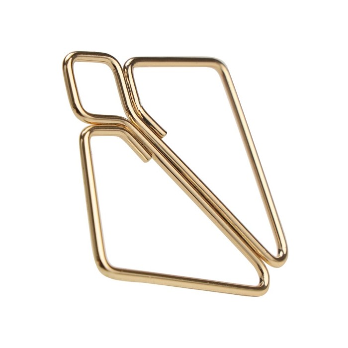 Зажимы для сосков с тяжелой подвеской LOCKINK Nipple Clamps with Heavy Pendant - Golden
