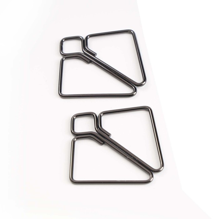 Зажимы для сосков с тяжелой подвеской LOCKINK Nipple Clamps with Heavy Pendant - Grey