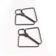 Зажимы для сосков с тяжелой подвеской LOCKINK Nipple Clamps with Heavy Pendant - Grey