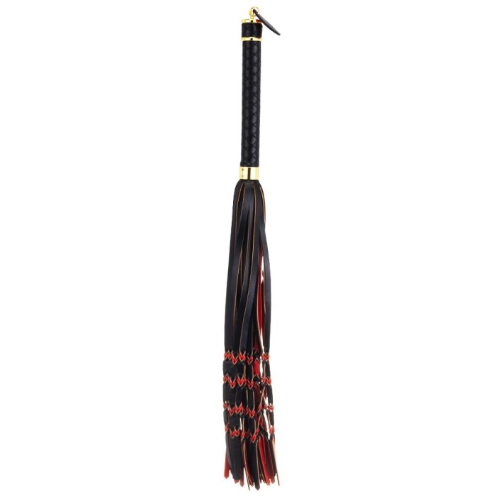 Флоггер LOCKINK SEVANDA Red & Black Braided Tail Flogger