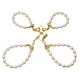 Жемчужный ошейник с поводком и наручниками LOCKINK Pearl Bondage & Restraint Set