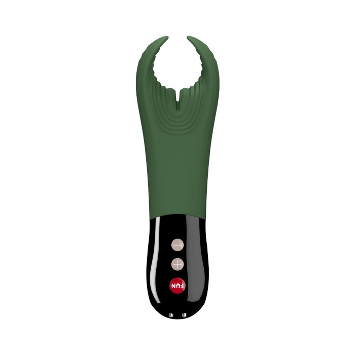 Вибратор для пениса Fun Factory MANTA moss green/black, подходит для парных игр