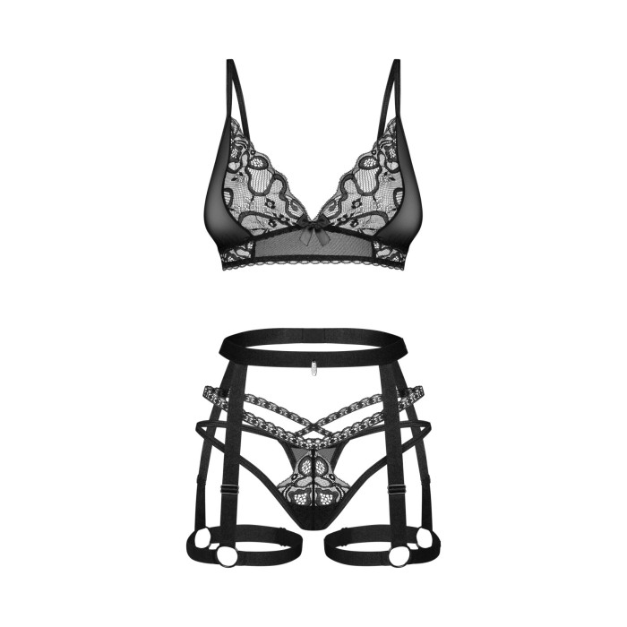 Комплект Obsessive Blomentis 3-pcs set XL/2XL