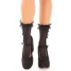 Носочки ажурные с рюшами Leg Avenue Mini Bow Lace Anklet Black