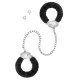 Поножи Fetish Tentation Adjustable metal and fur ankle cuffs