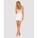 Сорочка Obsessive Amor Blanco underwire chemise & thong white S/M