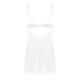 Сорочка Obsessive Amor Blanco underwire chemise & thong white S/M