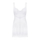 Сорочка Obsessive Amor Blanco underwire chemise & thong white L/XL