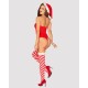 Боди Obsessive Kissmas teddy red L/XL (мятая упаковка!!!)